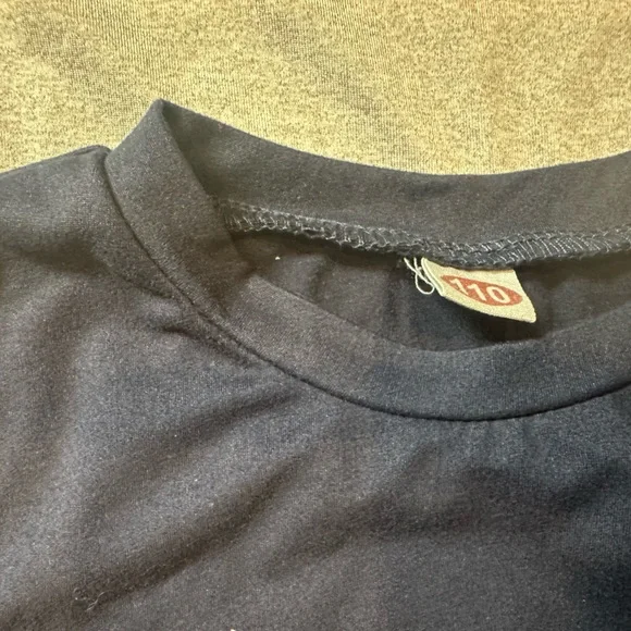 Blue and Gray Long Sleeve Knit Tees - Picture 3 of 4